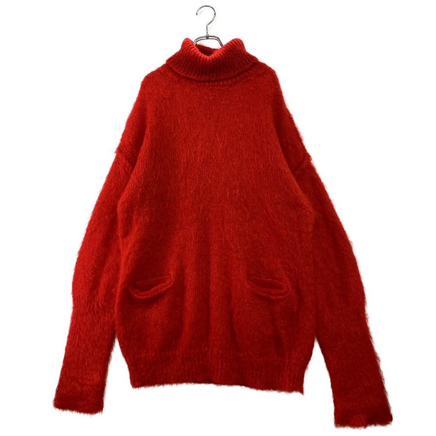 メゾンマルジェラ オーバーニット レッド モヘヤ混 レディース SIZE XS 