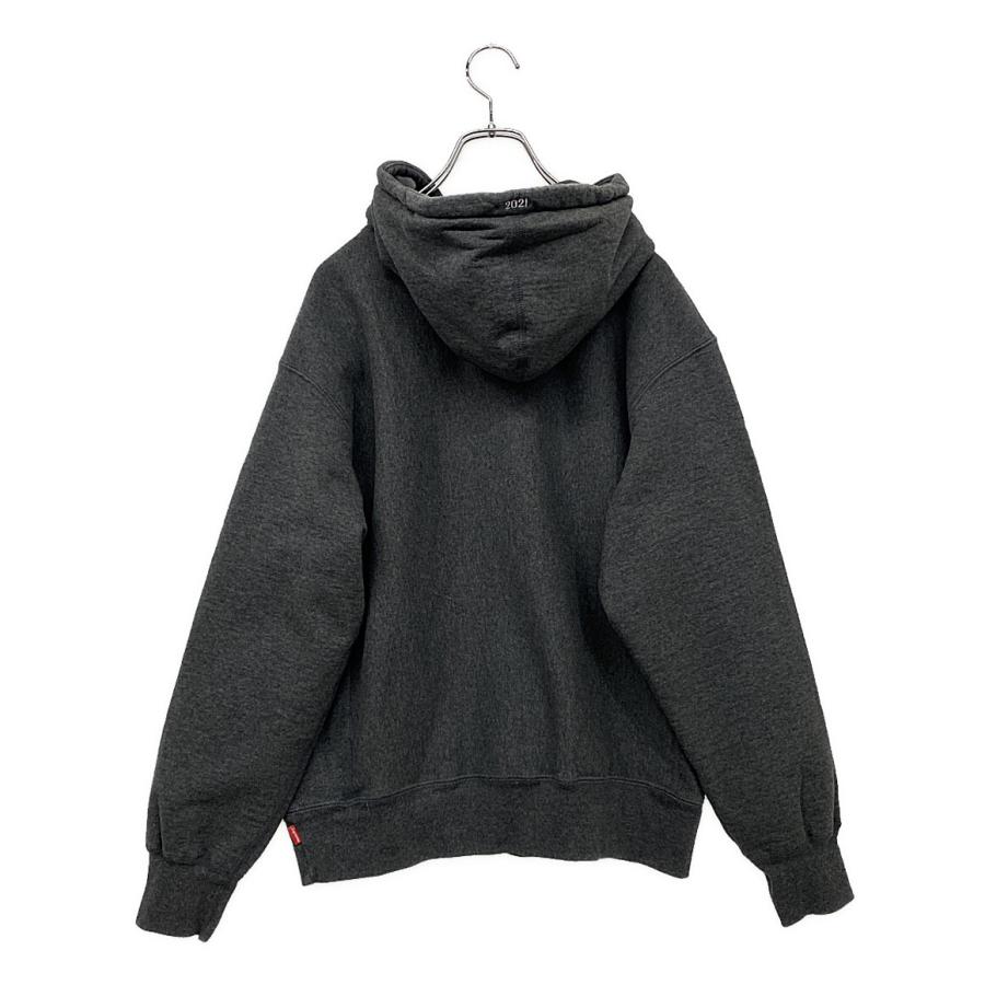 シュプリーム パーカー 21AW Box Logo チャコールグレー メンズ SIZE S