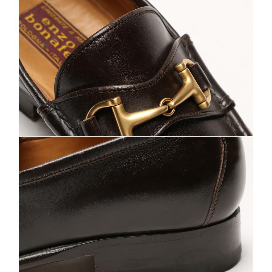 エンツォボナフェ ローファー ホースビットコードバン メンズ SIZE 4 1
