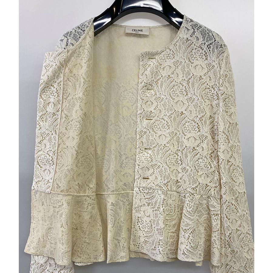 セリーヌ　シャスールジャケット / ブクレツイード　38 美品 CELINE セリーヌ シャスールジャケット 2V71I739P.07DN