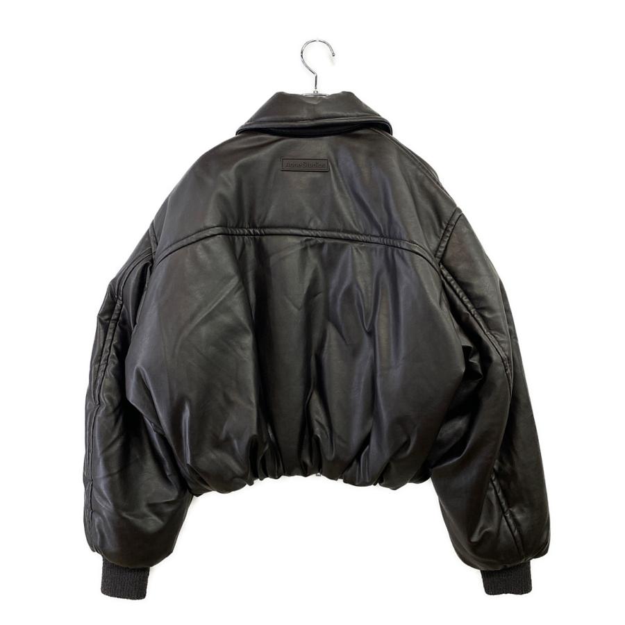 acne studios ウールレザーボンバーブルゾン アクネステュディオス ボンバージャケット ブルゾン レディース SIZE