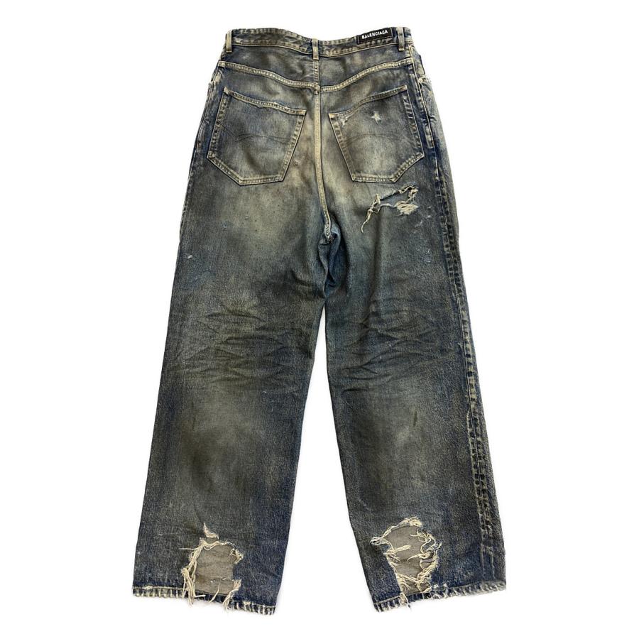 バレンシアガ デニムパンツ ダメージ加工 BAGGY PANTS バレンシアガ デニムパンツ ダメージ加工 BAGGY PANTS