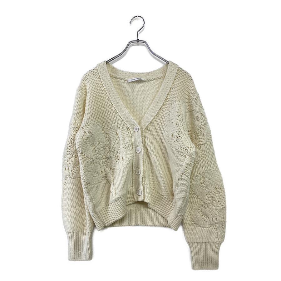セシリー バンセン 長袖カーディガン ホワイト レディース SIZE M/L 