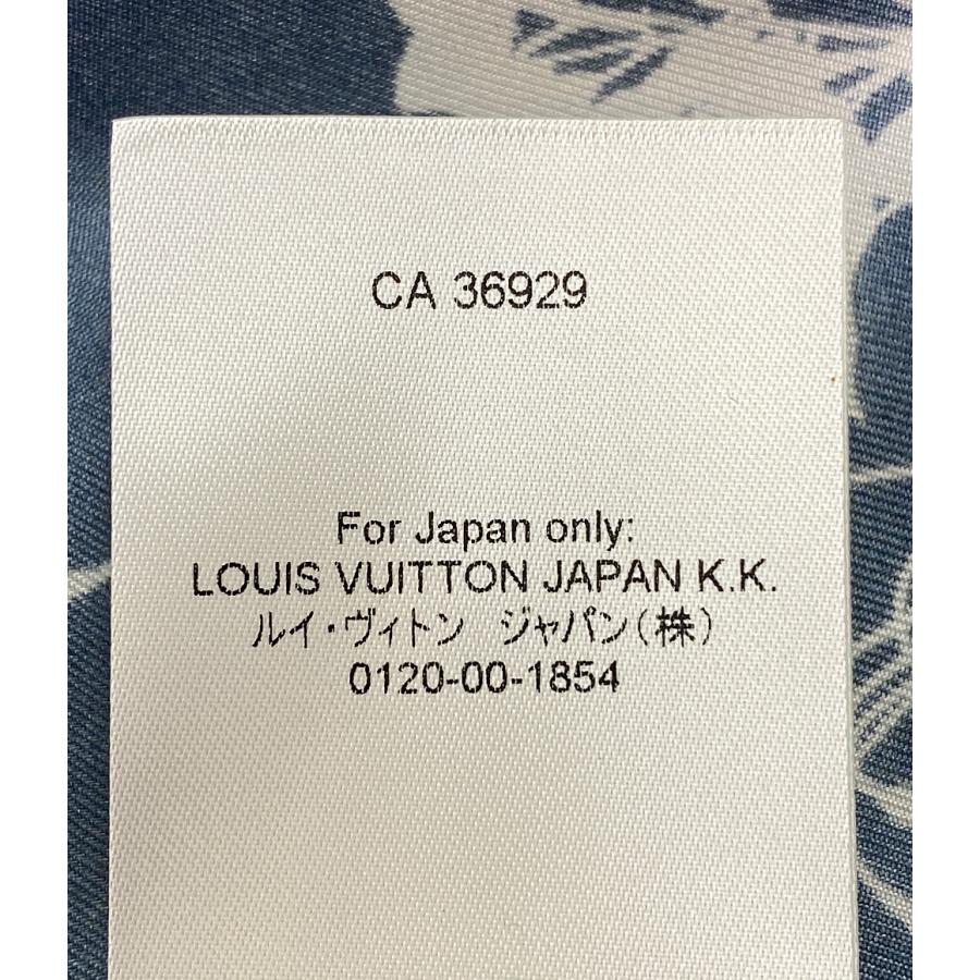 美品 ルイヴィトン 長袖シャツ 2022ss LVリーフプリントシルク 美品 ルイヴィトン 長袖シャツ 2022ss LVリーフプリントシルク