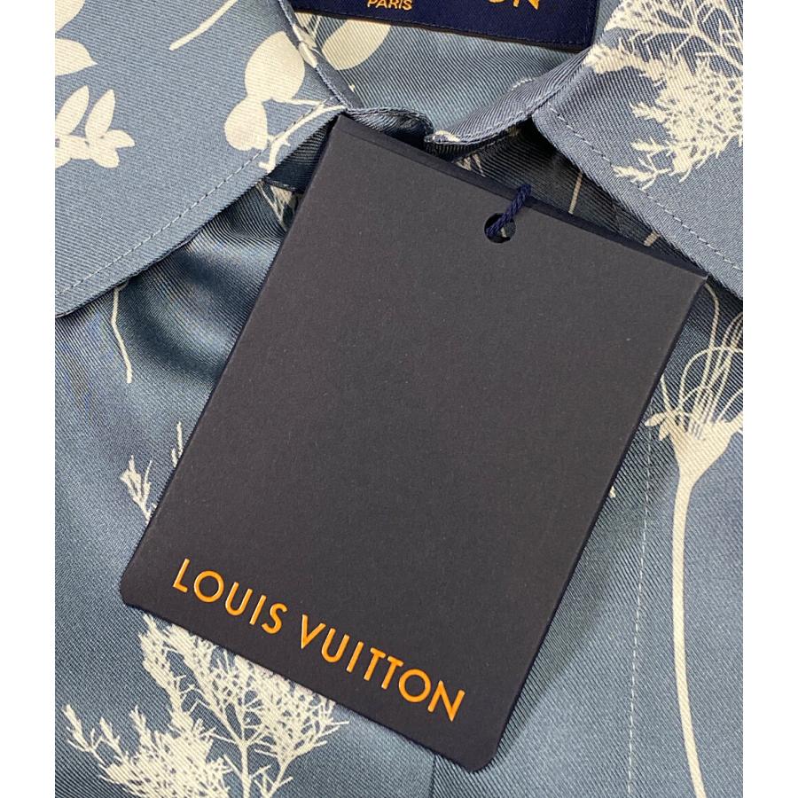 美品 ルイヴィトン 長袖シャツ 2022ss LVリーフプリントシルク 美品 ルイヴィトン 長袖シャツ 2022ss LVリーフプリントシルク
