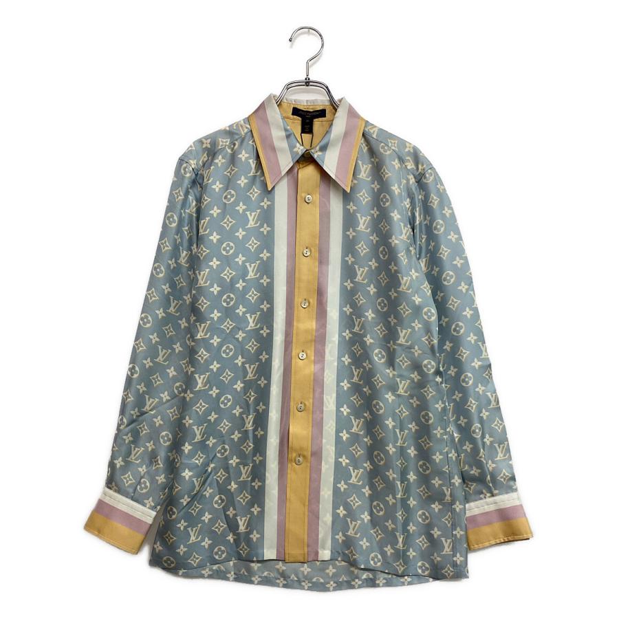美品 ルイヴィトン 長袖シャツ シルク マルチカラー メンズ SIZE 美品 ルイヴィトン 長袖シャツ シルク マルチカラー メンズ SIZE