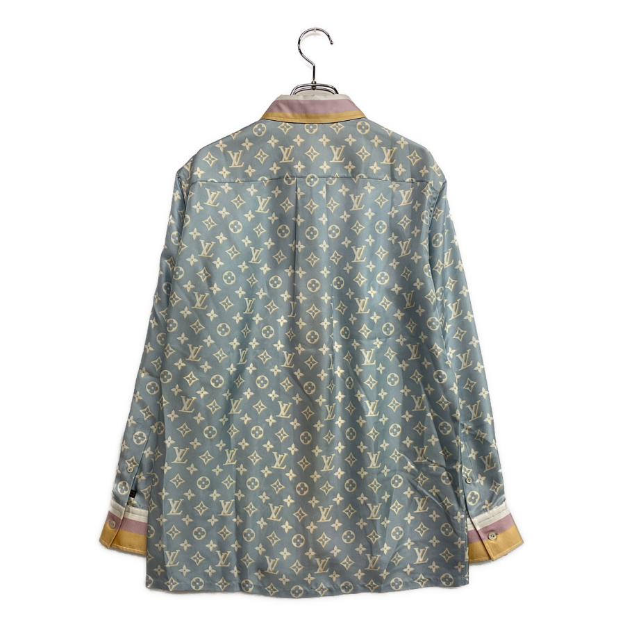 美品 ルイヴィトン 長袖シャツ シルク マルチカラー メンズ SIZE 36 