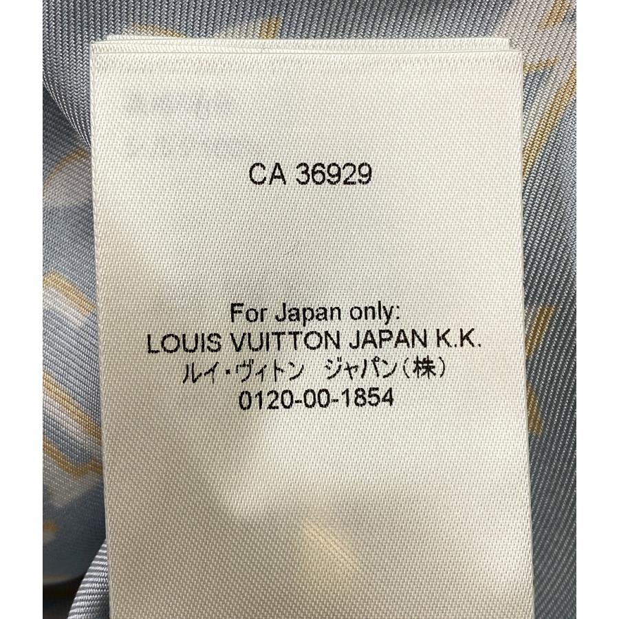 美品 ルイヴィトン 長袖シャツ シルク マルチカラー メンズ SIZE 36