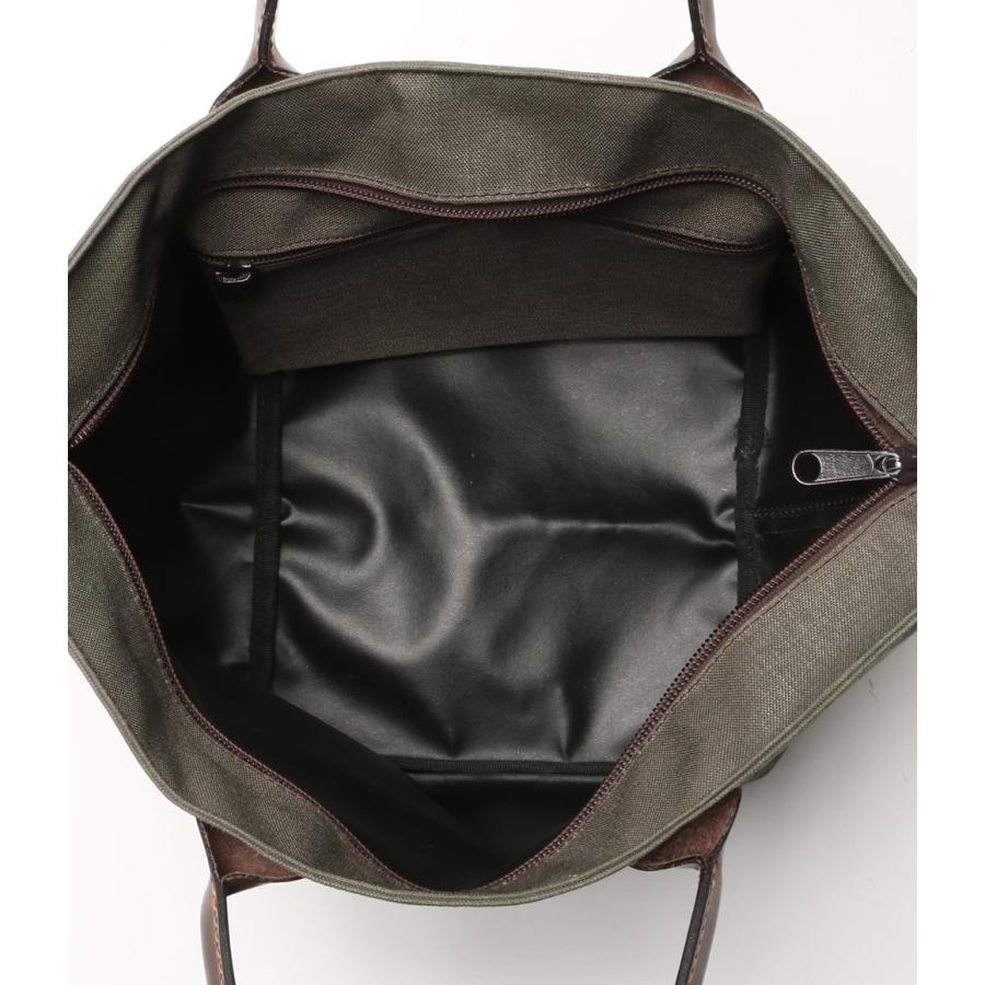 【極美品】エルベシャプリエ 　バッグ　トープ　カーキ　モカ 極美品】エルベシャプリエ バッグ トープ カーキ モカ