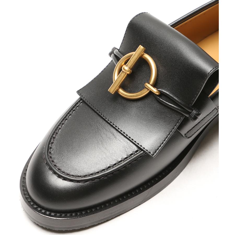 美品 エルメス モカシン インパクト ブラック レディース SIZE 37