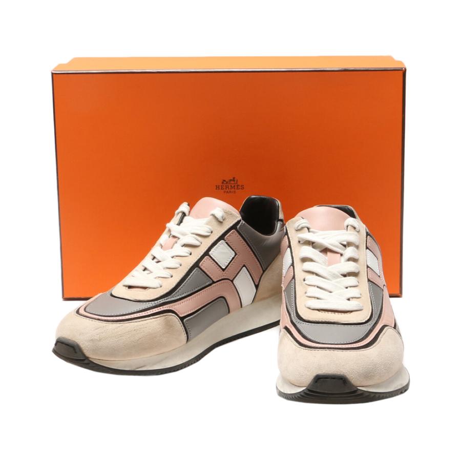 エルメス スニーカー クリス Chris レザー レディース SIZE 37 1