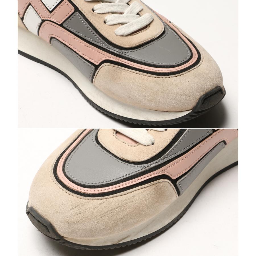 エルメス スニーカー クリス Chris レザー レディース SIZE 37 1/2