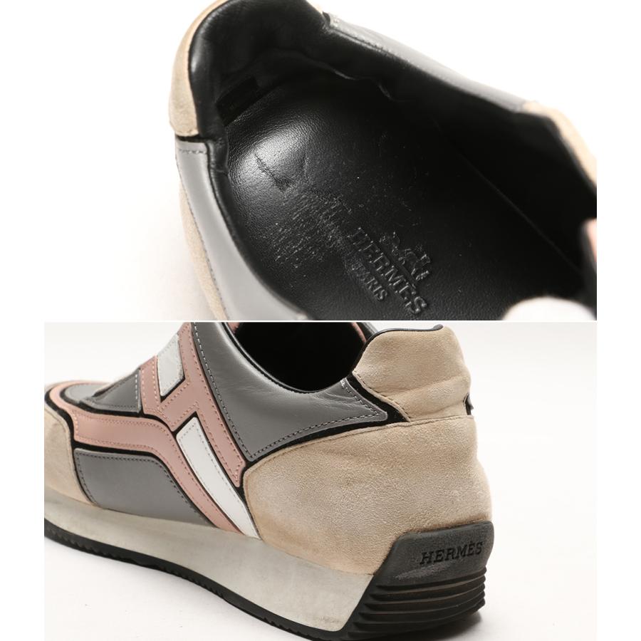 エルメス スニーカー クリス Chris レザー レディース SIZE 37 1