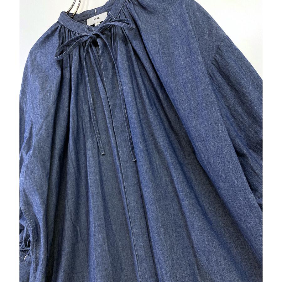ハイク ワンピース CHAMBRAY GATHERED DRESS 2022ss レディース