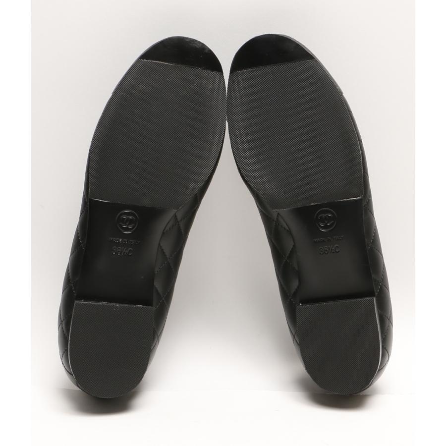 再)お値下げしました)CHANEL ブラックレザー ミュール 2023/24 AW◇送料込【CHANEL】ローファー カーフスキン ブラック