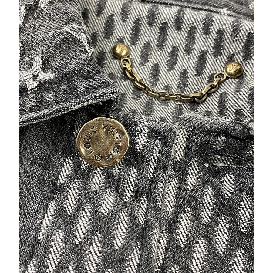 美品 ルイヴィトン ニゴー デニムジャケット モノグラム ダミエ 美品 ルイヴィトン ニゴー デニムジャケット モノグラム ダミエ