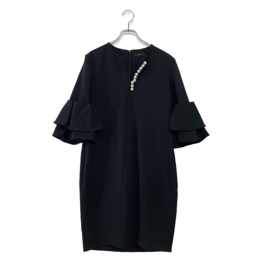ヨーコチャン 半袖ワンピース ブラック YCD-621-7768 レディース SIZE