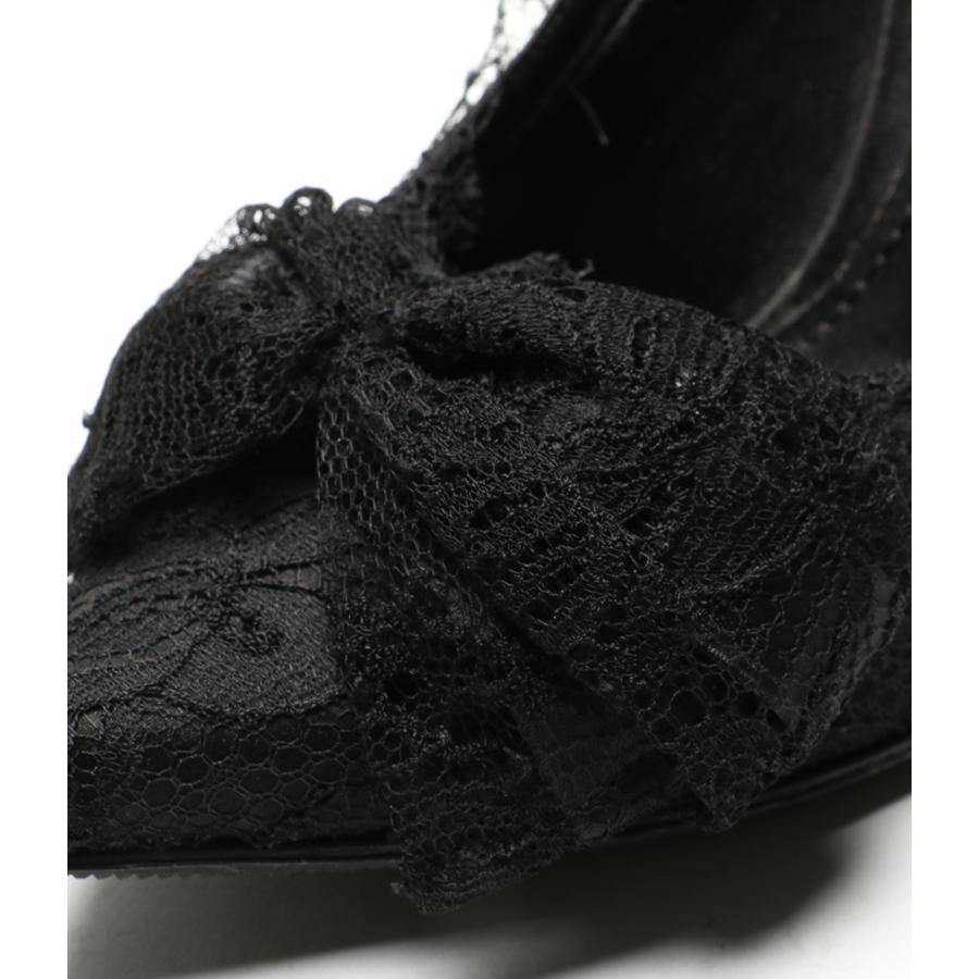 ドルチェアンドガッバーナ パンプス ブラックレース レディース SIZE