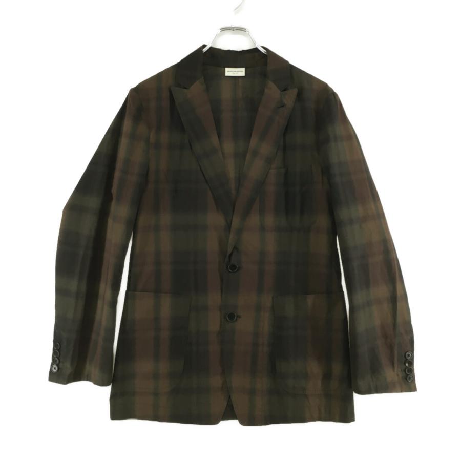 ドリスヴァンノッテン テーラードジャケット タータンチェック メンズ