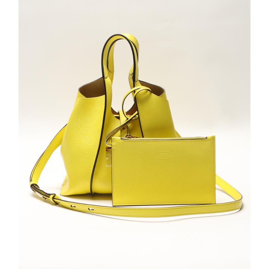 極美品　トッズ　TOD'S セラ　ミニ　2way ショルダーバッグ　イエロー 極美品 トッズ TOD'S セラ ミニ 2way ショルダーバッグ イエロー