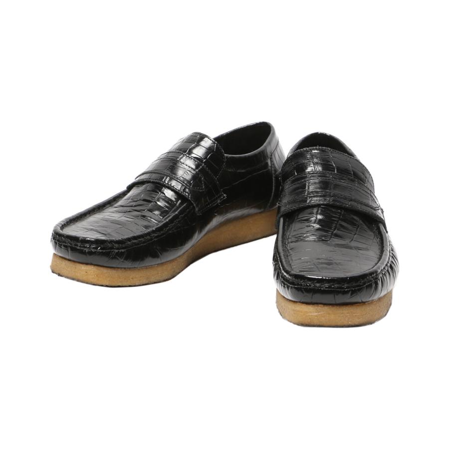 クラークス ワラビーローファー 型押し メンズ SIZE 7 1/2 Clarks 中古