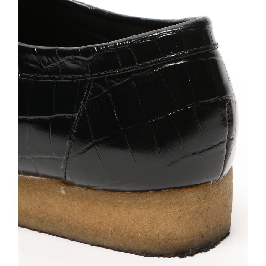 クラークス ワラビーローファー 型押し メンズ SIZE 7 1/2 Clarks 中古