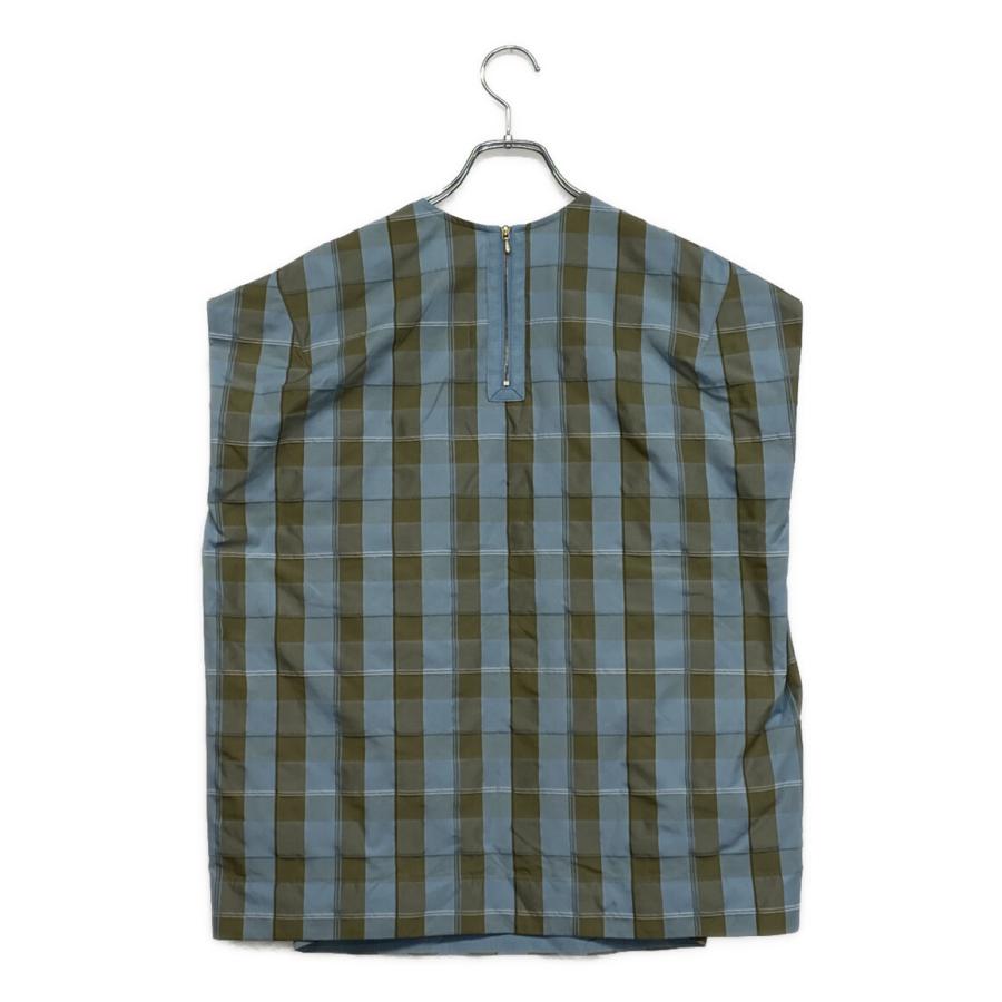 ドゥロワー1ベストトップス 美品 ドゥロワー ベスト トップス ブルー×ベージュ 6521-299