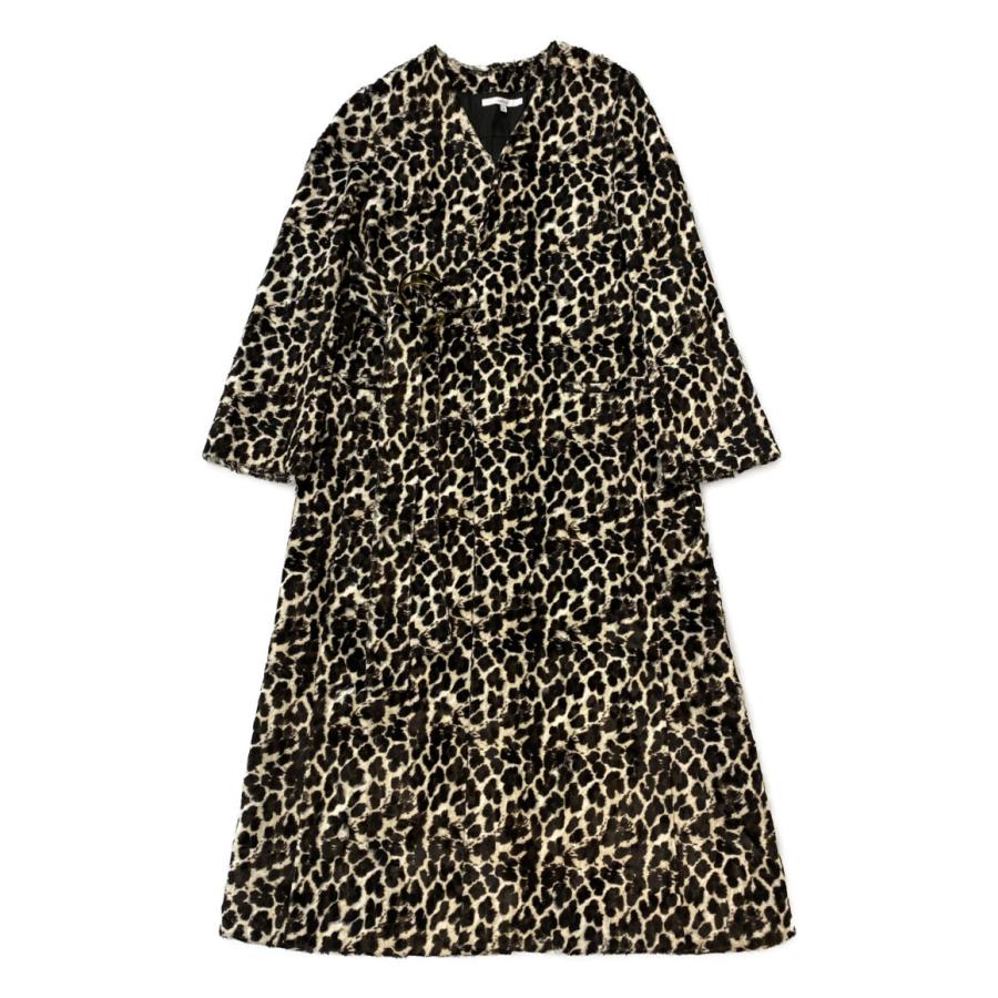 レア【UN3D.】アンスリード ファーコート アンスリード レオパード フェイクファーコート 521750000801