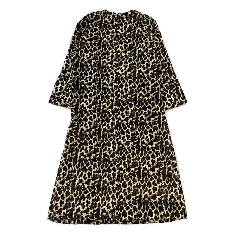 アンスリード レオパード フェイクファーコート 521750000801