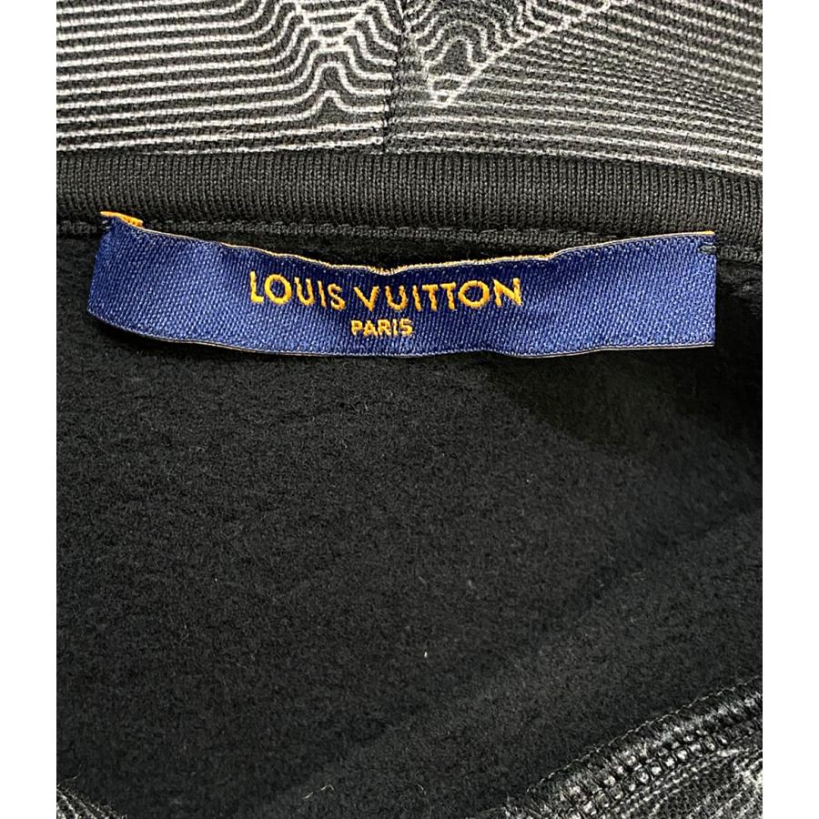 ルイヴィトン 3Dモノグラムパーカー スウェット ブラック 21AW メンズ