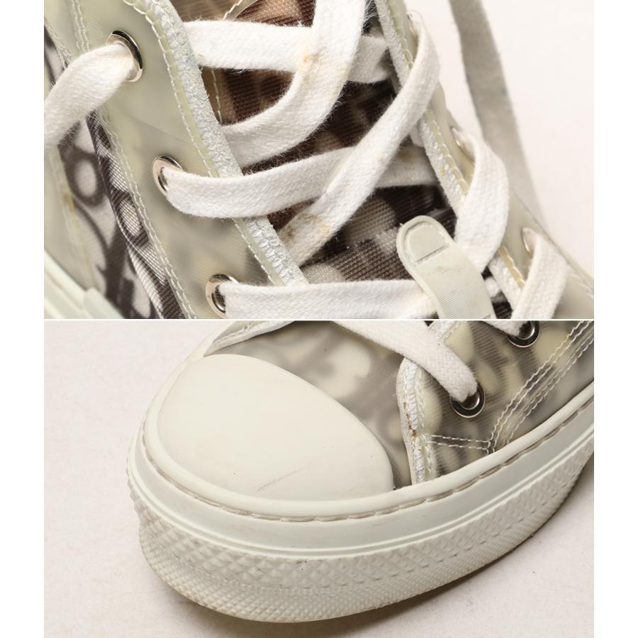 ディオール B23 オブリーク ハイカットスニーカー ベージュ キャンバス ラバー メンズ Dior 【中古】 ディオール ショーンステューシー B23 リーグ ハイトップスニーカー