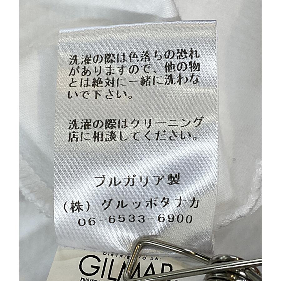 ヌメロヴェントゥーノ 半袖Ｔシャツ ホワイト フロントパッチ 23A-F021-6328 レディース SIZE 38 N°21 中古 ヌメロヴェントゥーノ 半袖Tシャツ ホワイト フロントパッチ