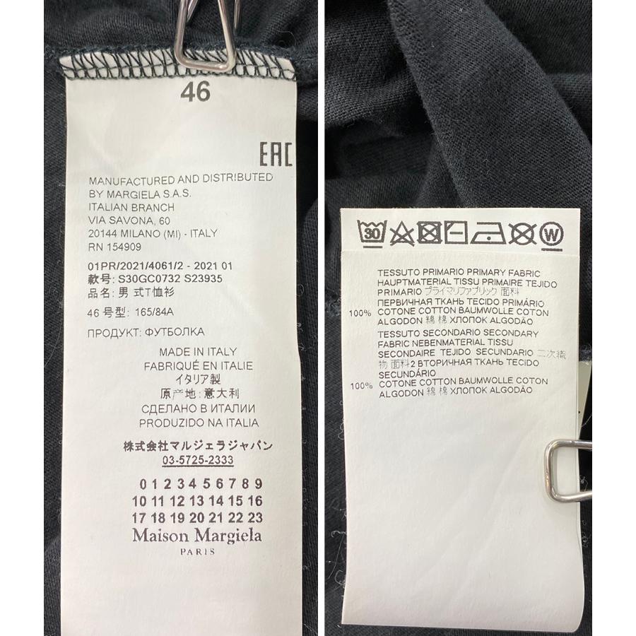 マルタンマルジェラ 半袖Tシャツ S23935 テープロゴ メンズ SIZE 46