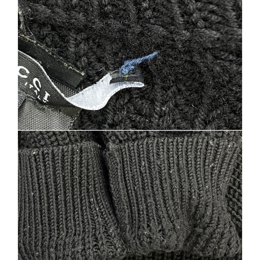 GUCCI　グッチ　ジップアップセーター　カーディガン　ニットブルゾン　メンズM グッチ ジップアップカーディガン ブラック メンズ SIZE XL GUCCI 中古