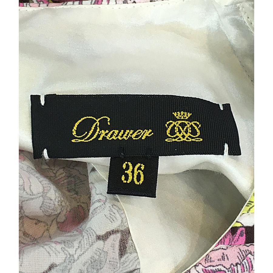 知英【ドゥロワー】ブラウス ブルー 38 M相当 定価8.8万 知英【ドゥロワー】ブラウス ブルー 38 M相当 定価8.8万