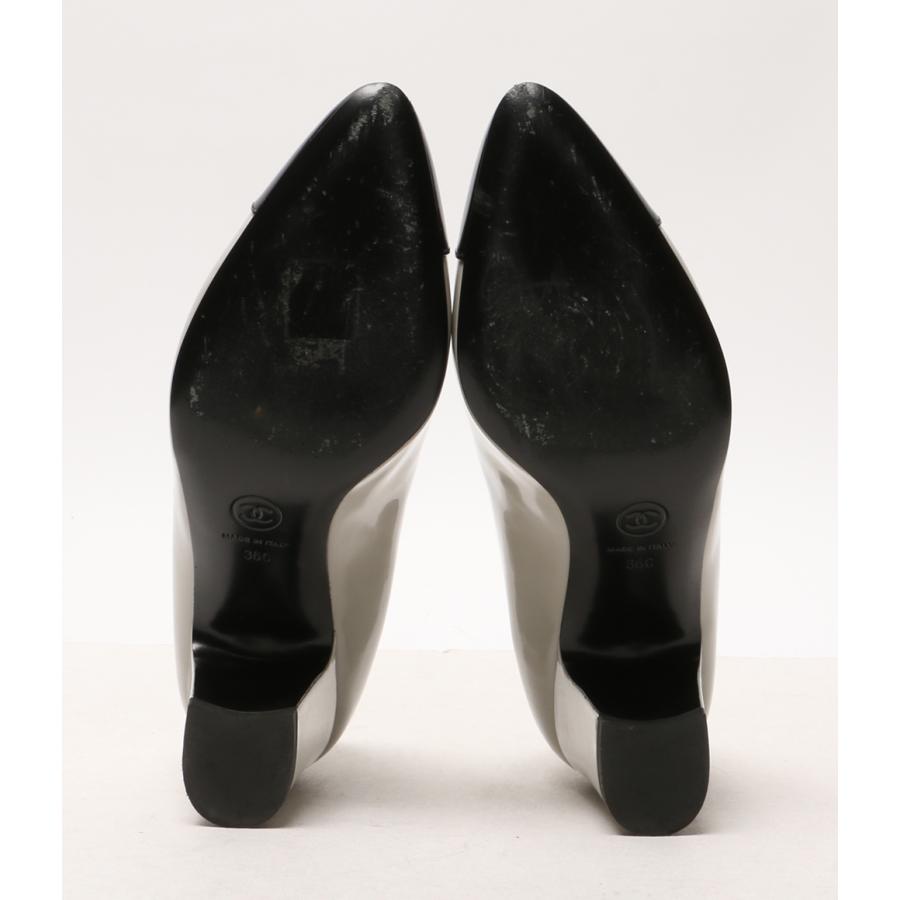 CHANEL（シャネル） パンプス パテントレザーチャンキーヒール G45053