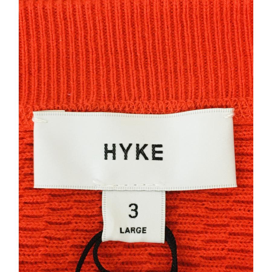 美品 ハイク ニット レッド 11363-2403 レディース SIZE 3 HYKE 中古