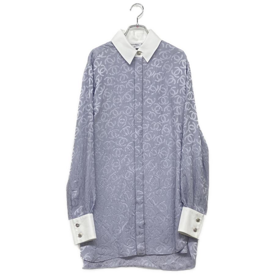 シャネル CHANEL ブラウス シャツ ココボタン ハンガー付き シャネル CHANEL ブラウス シャツ ココボタン ハンガー付き