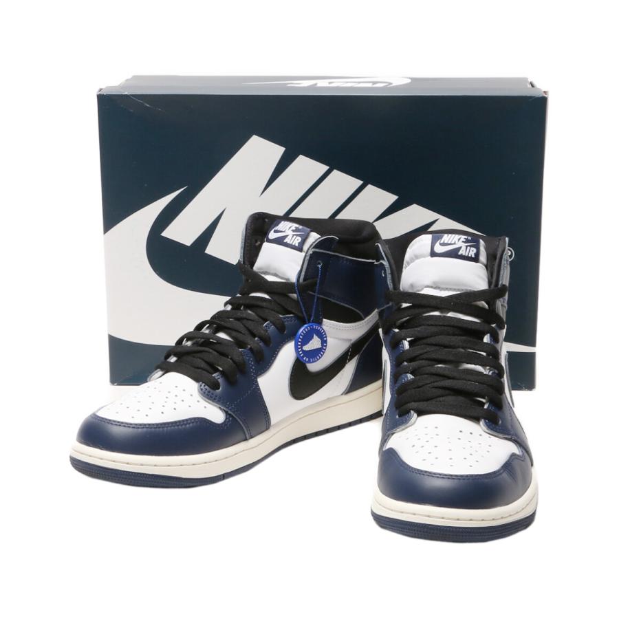 ナイキ エアジョーダン1 レトロ ハイ OG 27cm DZ5485-401 JORDAN BRAND AIR JORDAN 1 RETRO HIGH OG MIDNIGHT NAVY/BLACK