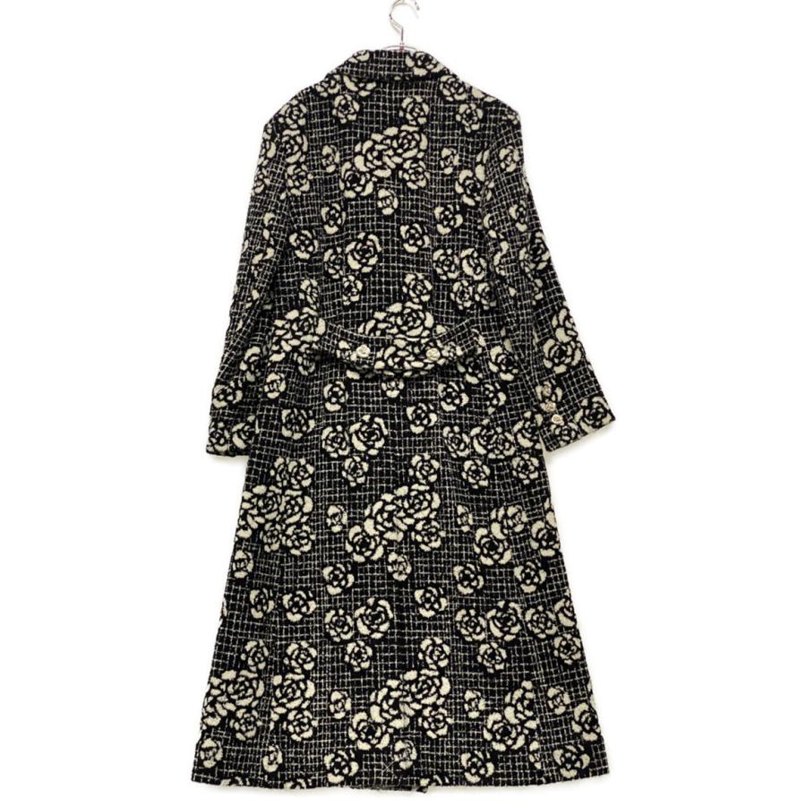 美品 シャネル ロングコート カメリア 23-24AW P75870V67457