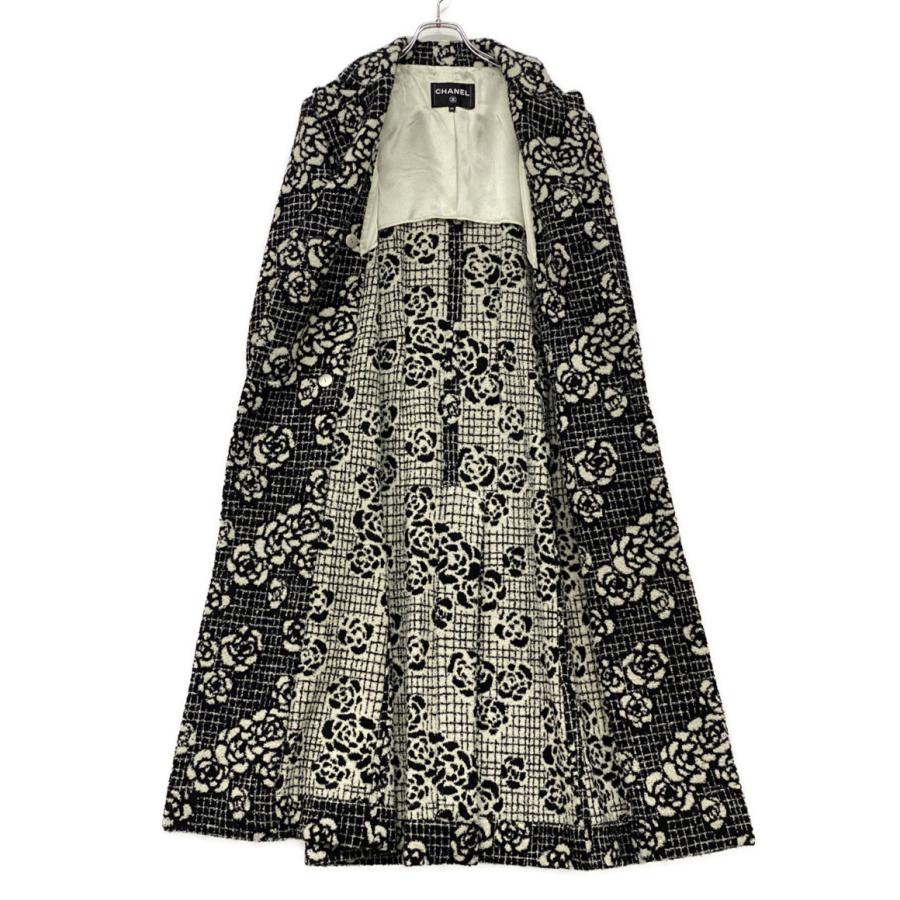 美品 シャネル ロングコート カメリア 23-24AW P75870V67457