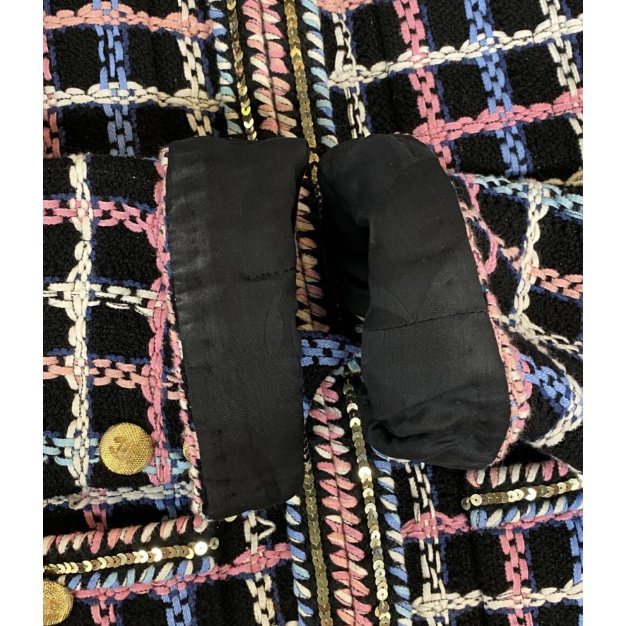 CHANEL（シャネル） ノーカラージャケット スパンコール ツイード
