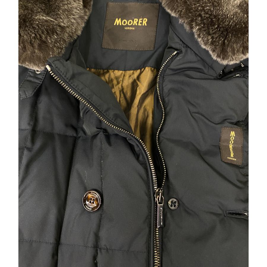 ムーレー ダウンジャケット ネイビー ファー MORRIS-KM レディース