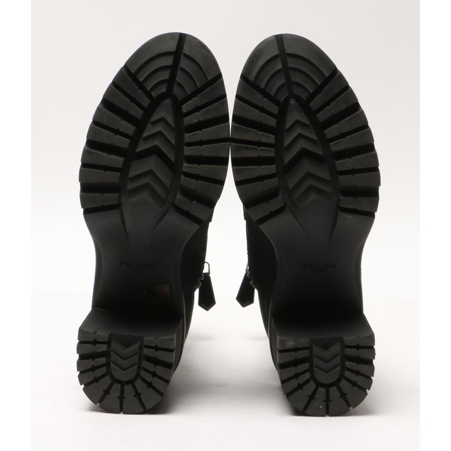 プラダ ブーツ RE NYLON レースアップ厚底ブ-ツ レディース SIZE 36