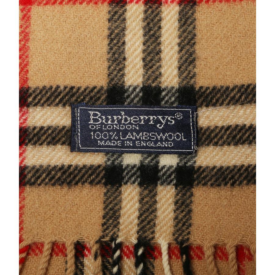 バーバリー マフラー ブラウン チェック レディース BURBERRY 中古
