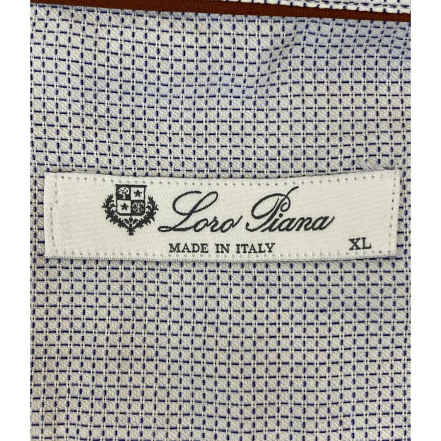 ロロピアーナ 長袖コットンシャツ mab1852 メンズ SIZE XL loro piana