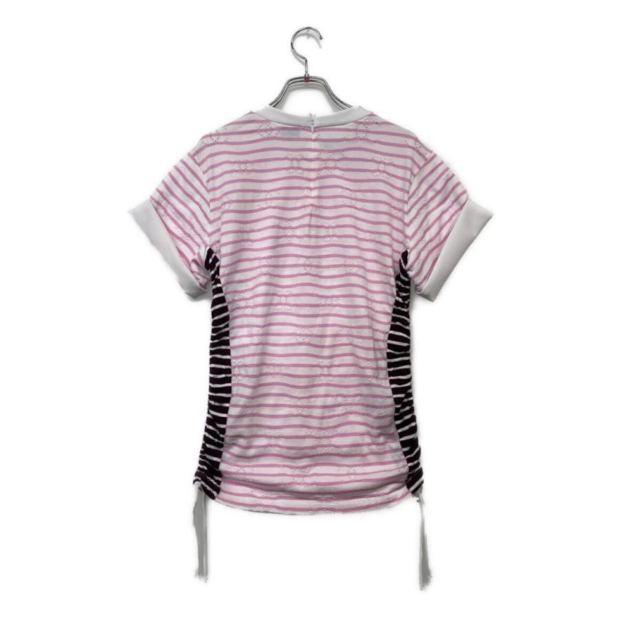 シャネル 半袖Tシャツ ココマーク ピンク ボーダー 24年