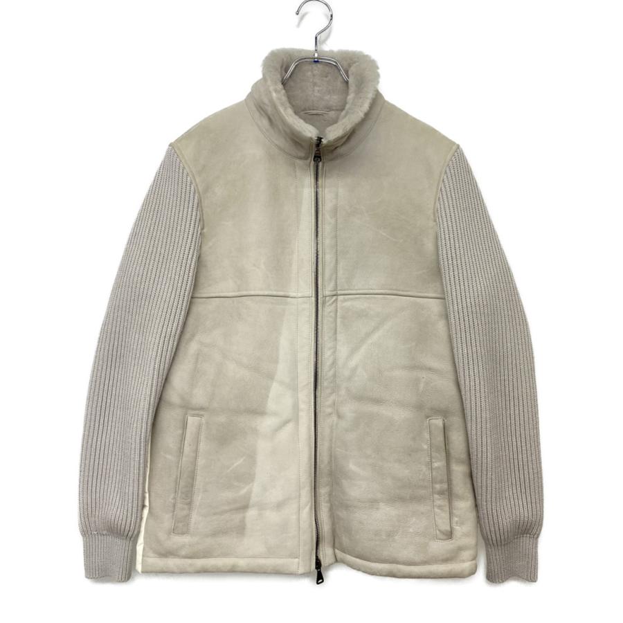 エンメティ ムートンダウンジャケット 袖切替 メンズ SIZE 46 EMMETI