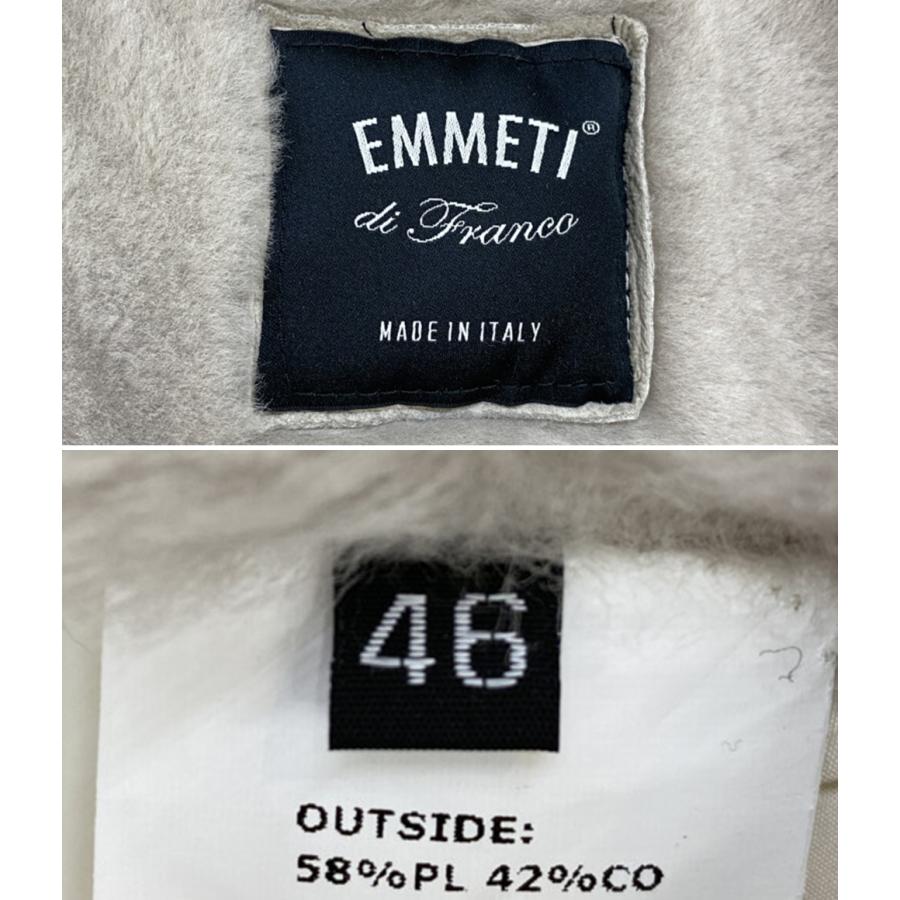 エンメティ ムートンダウンジャケット 袖切替 メンズ SIZE 46 EMMETI