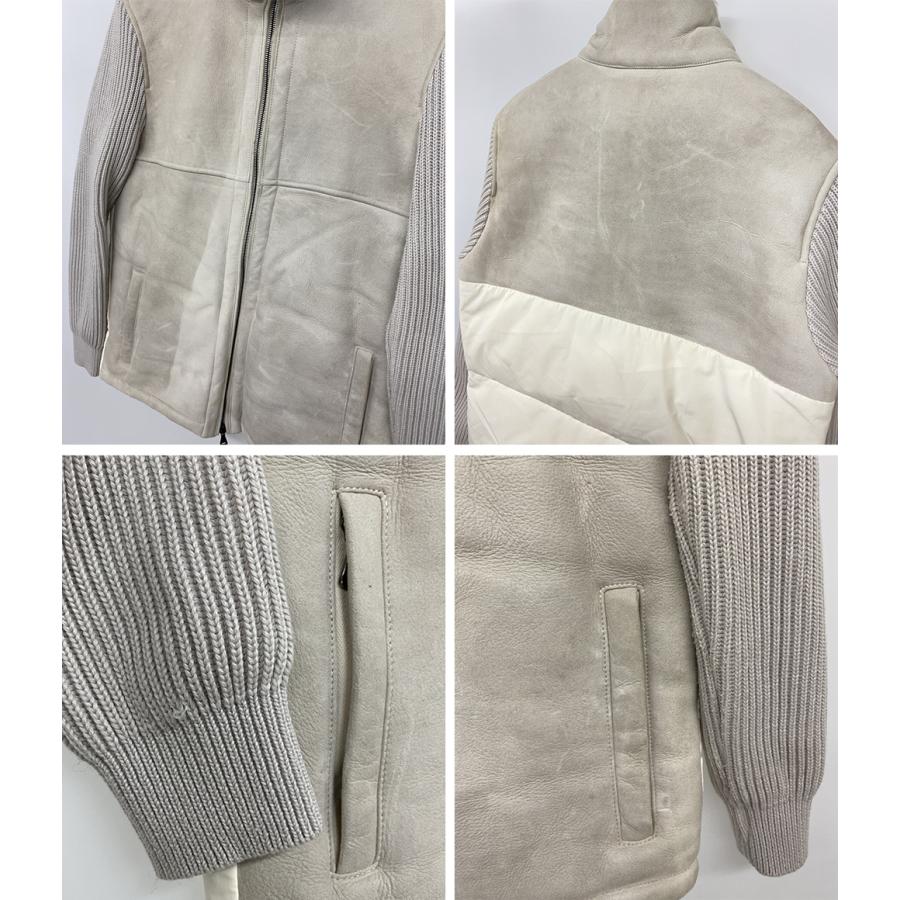エンメティ ムートンダウンジャケット 袖切替 メンズ SIZE 46 EMMETI